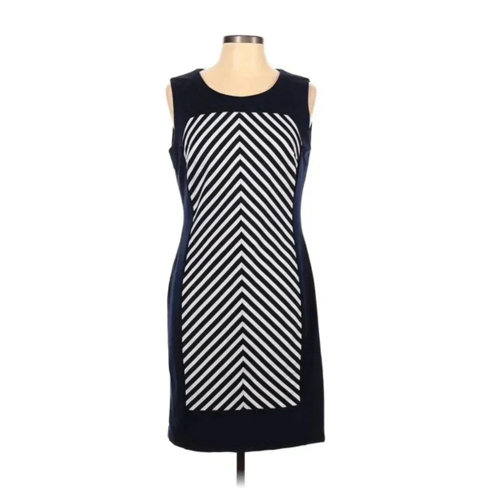 Calvin Klein Striped Sheath Dress